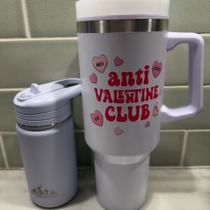 Comes with two tumblers, Anti Valentine Club and HydraPeak Bottle (with straws!)
